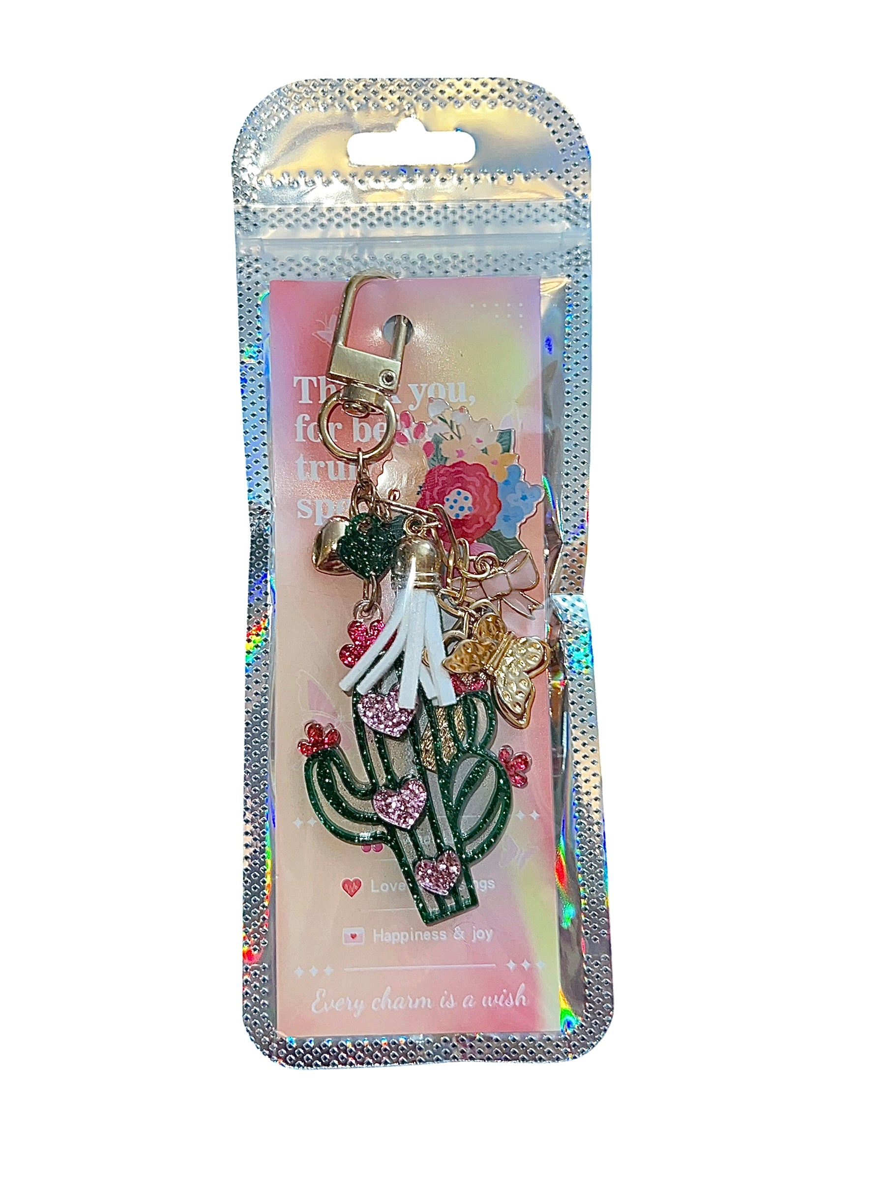 Summer Cactus theme keychain🌵