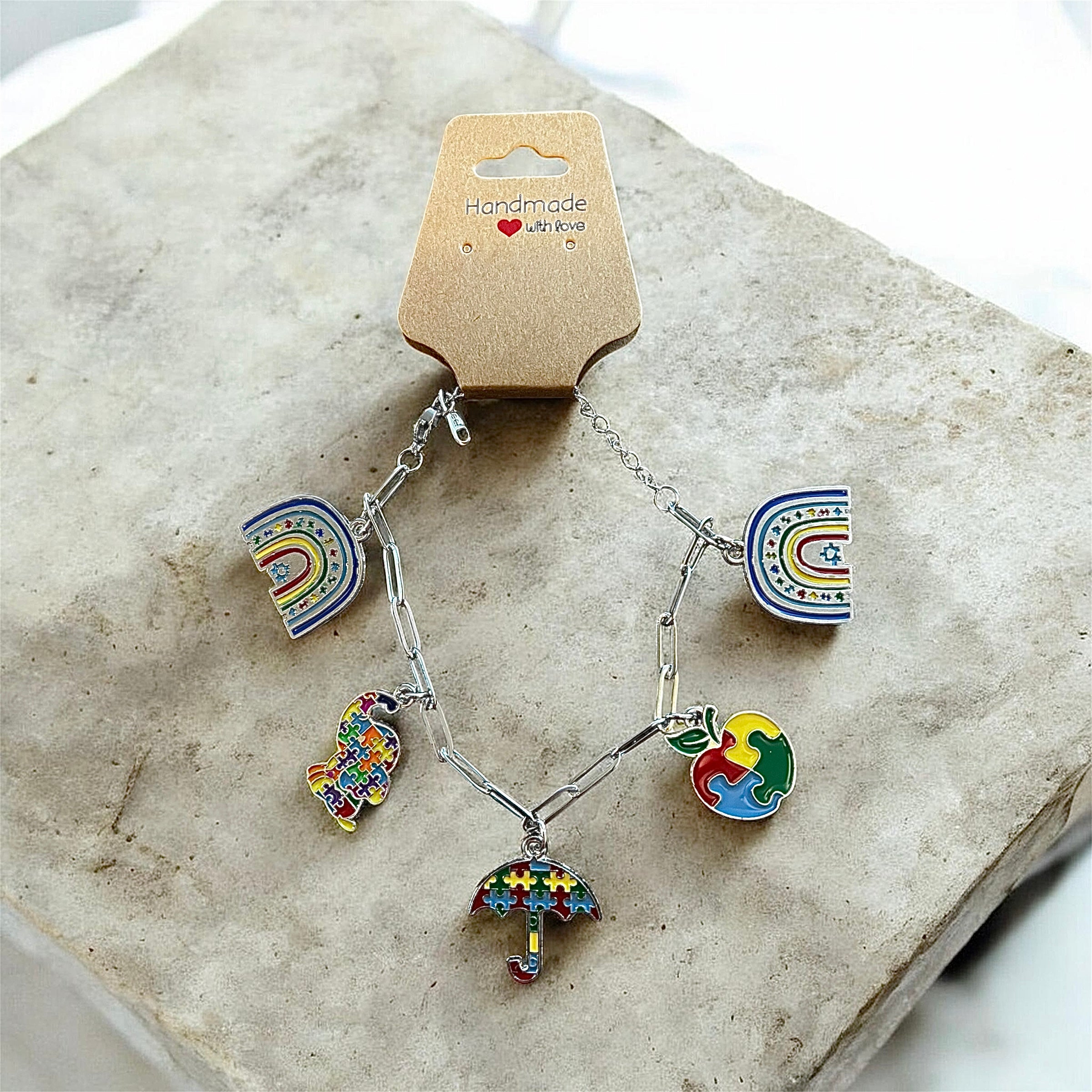 Autism Awareness charm bracelet✨